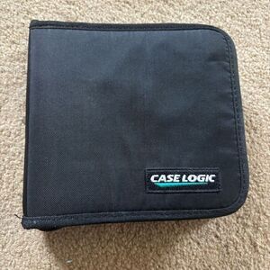 Case Logic 24 CD/DVD Black Zipper Nylon Case